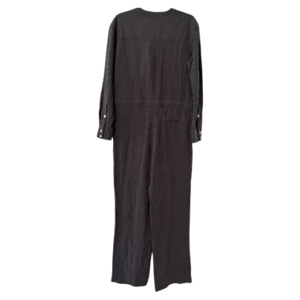 Faherty NWT Dream Organic Cotton Gauze Jumpsuit in Washed Black Extra Small - Picture 10 of 11
